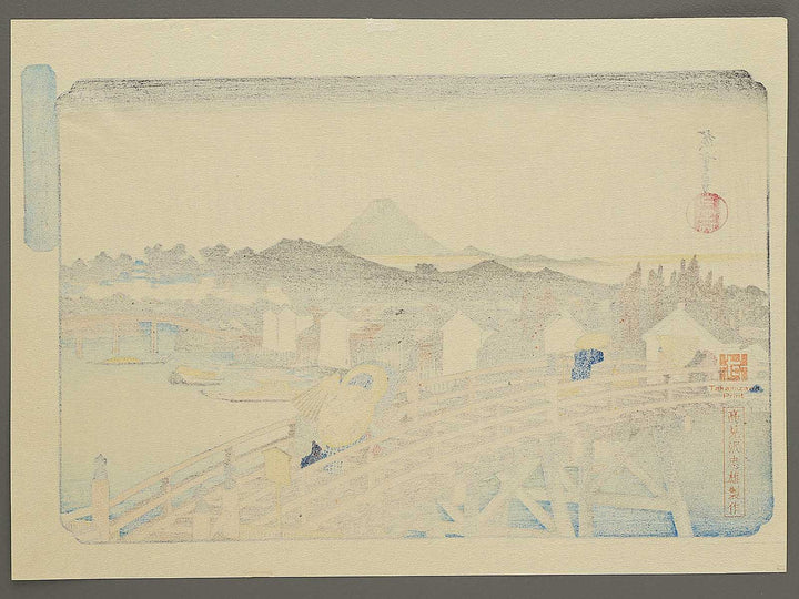 nihonbashi no hakuu from the series Toto meisho by Utagawa Hiroshige, (Medium print size) / BJ330-540