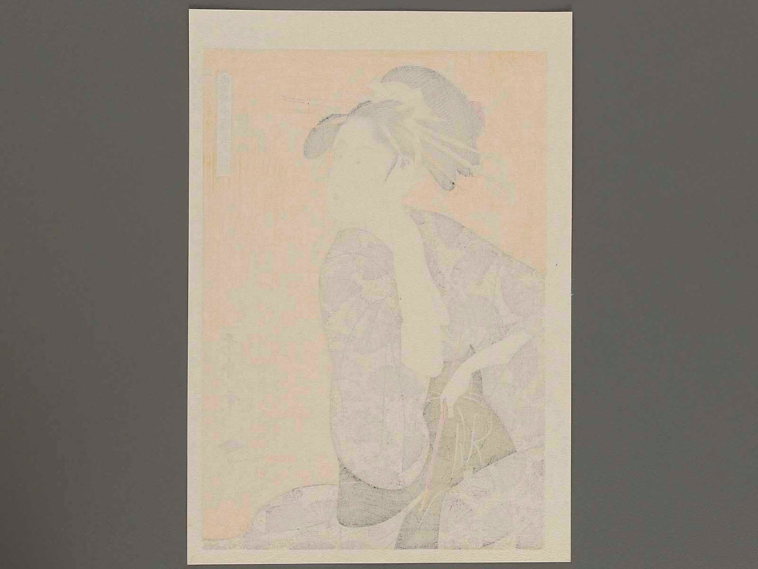 The Courtesan Hana of the Ogiya House from the series A Collection of Contemporary Popular Beauties by Kitagawa Utamaro, (Medium print size) / BJ226-807