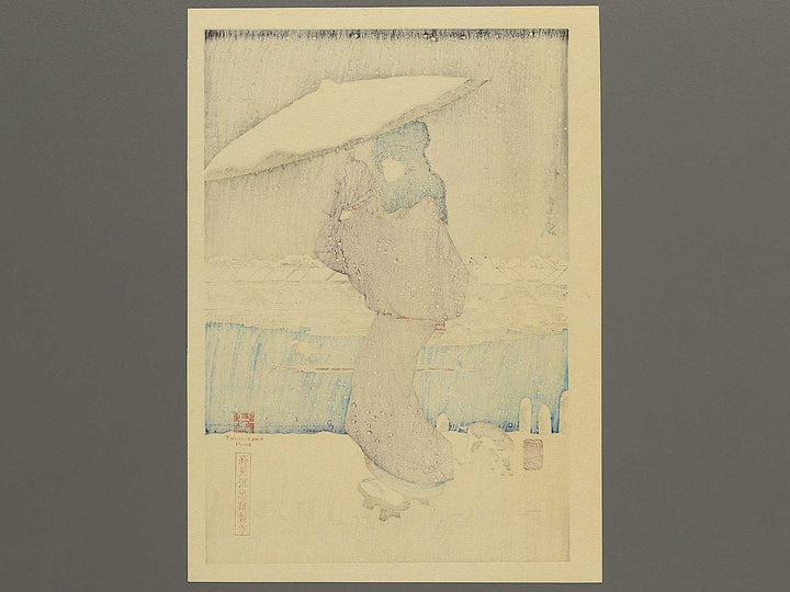 Asakusa no bosetsu from the series Meisho Edo hakkei by Utagawa Hiroshige, (Medium print size) / BJ330-624