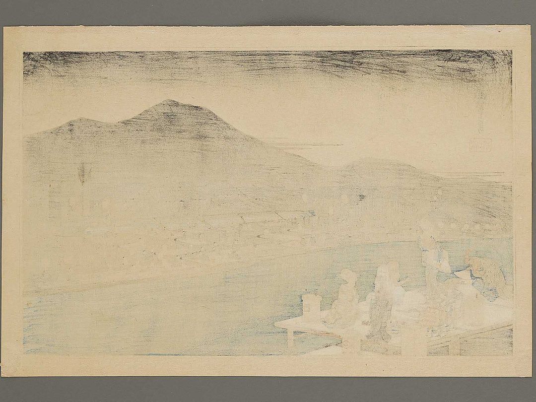Shijo gawara yusuzumi from the series Kyoto meisho no uchi by Utagawa Hiroshige / BJ340-088