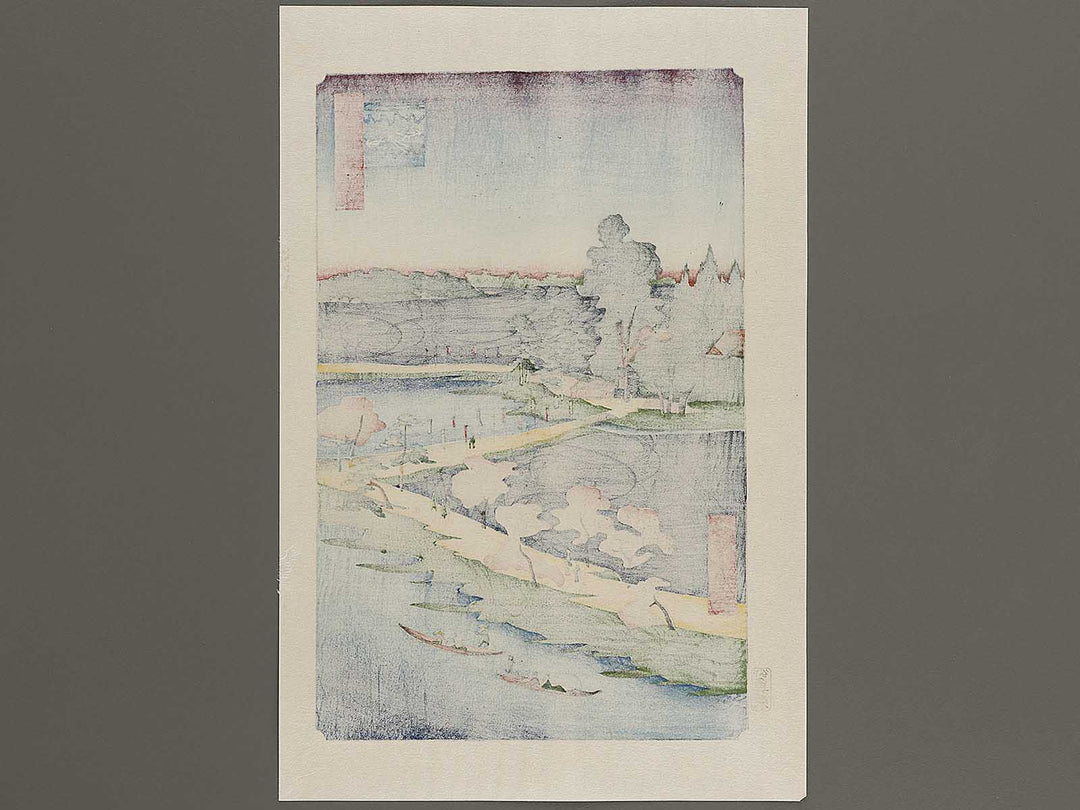 Azuma Shrine and the Entwined Camphor from the series One Hundred Famous Views of Edo by Utagawa Hiroshige, (Large print size) / BJ337-092