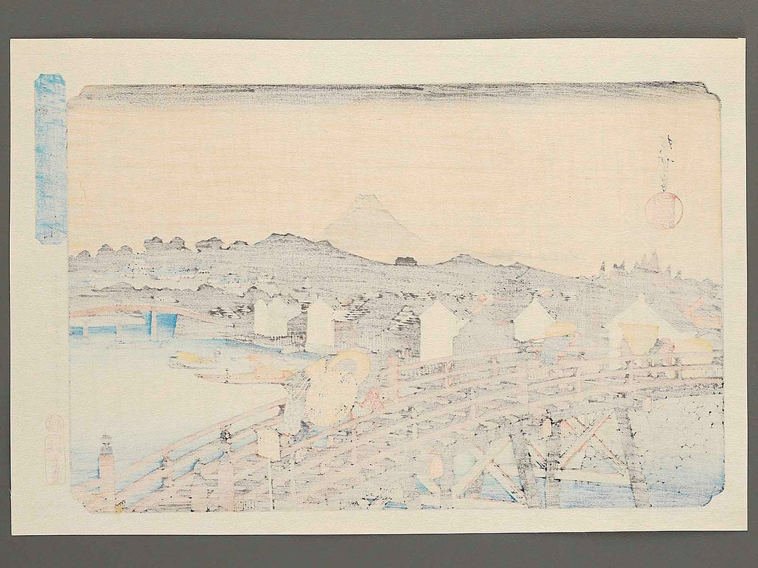 Nihonbashi no hakuu from the series Toto meisho by Utagawa Hiroshige, (Large print size) / BJ342-664