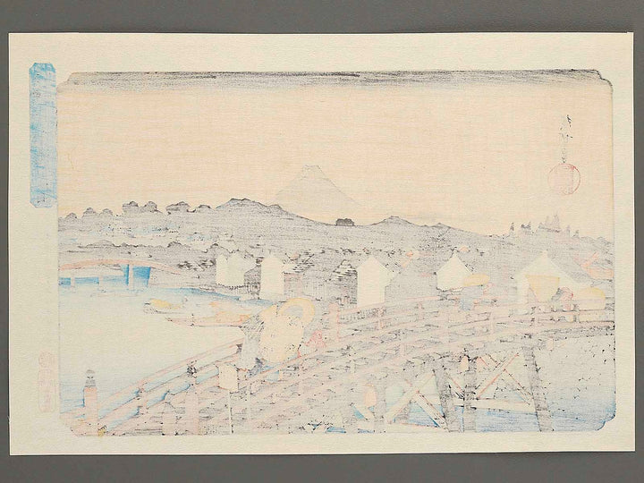 Nihonbashi no hakuu from the series Toto meisho by Utagawa Hiroshige, (Large print size) / BJ342-664