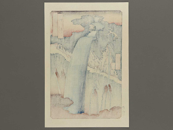 Mount Nikko, Urami Waterfall from the series Famous Views of the Sixty-odd Provinces by Utagawa Hiroshige, (Large print size) / BJ334-285