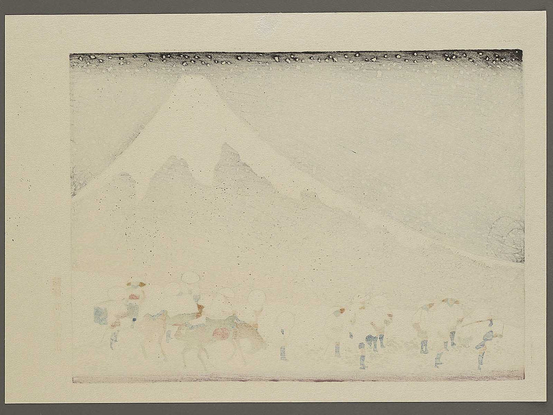 Shinsetsu no fuji from the series One Hundred Views of Mount Fuji by Katsushika Hokusai, (Medium print size) / BJ327-516