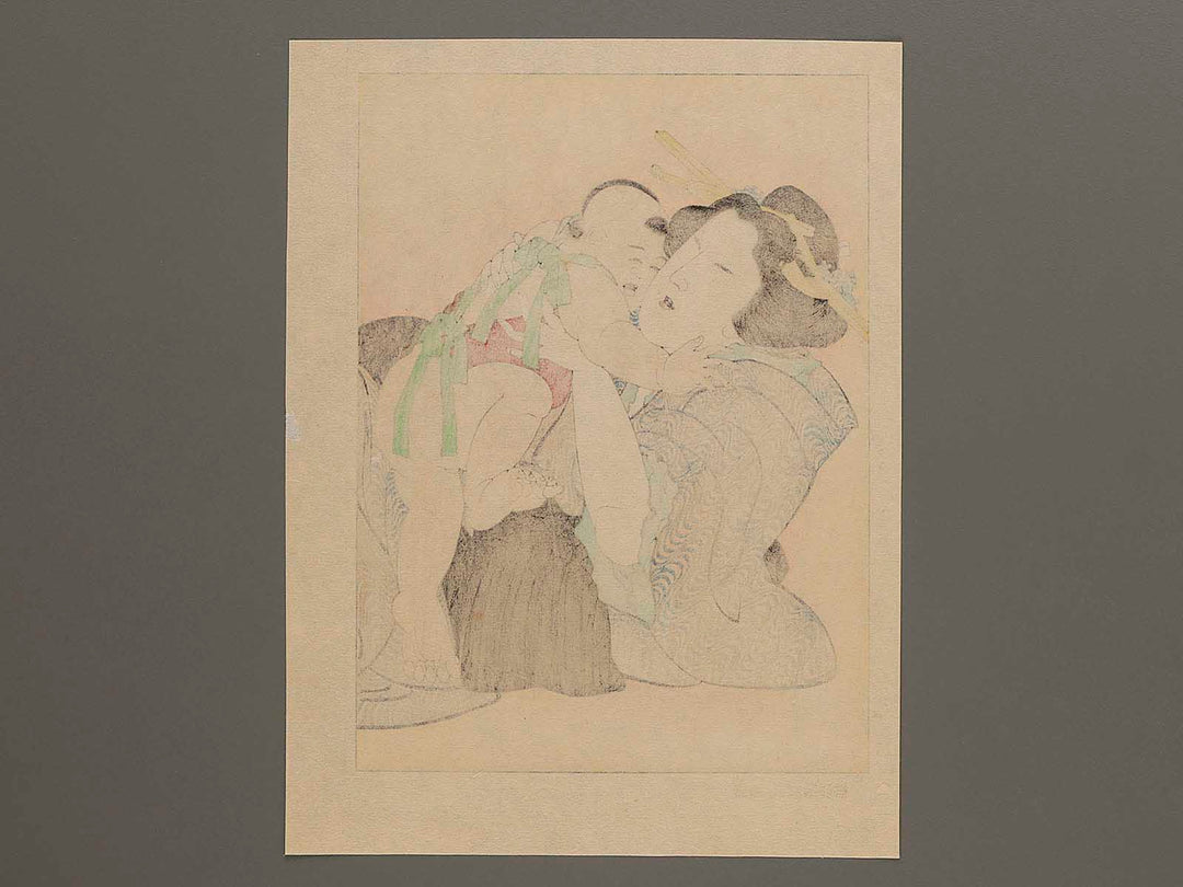 Maternal love (Bosei ai) by Katsushika Hokusai, (Medium print size) / BJ283-465