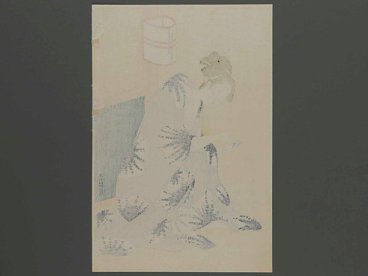 Yuagari bijin by Chokosai Eisho, (Large print size) / BJ253-155