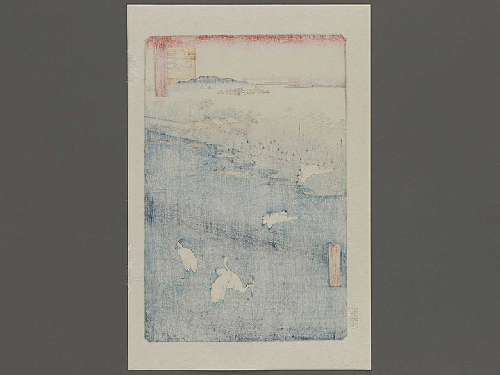 Sakasai Ferry from the series One Hundred Famous Views of Edo by Utagawa Hiroshige, (Large print size) / BJ337-211