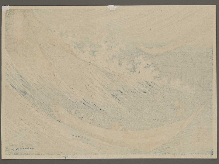 Choshi in Shimosa Province from the series Oceans of Wisdom by Katsushika Hokusai, (Small print size) / BJ339-640