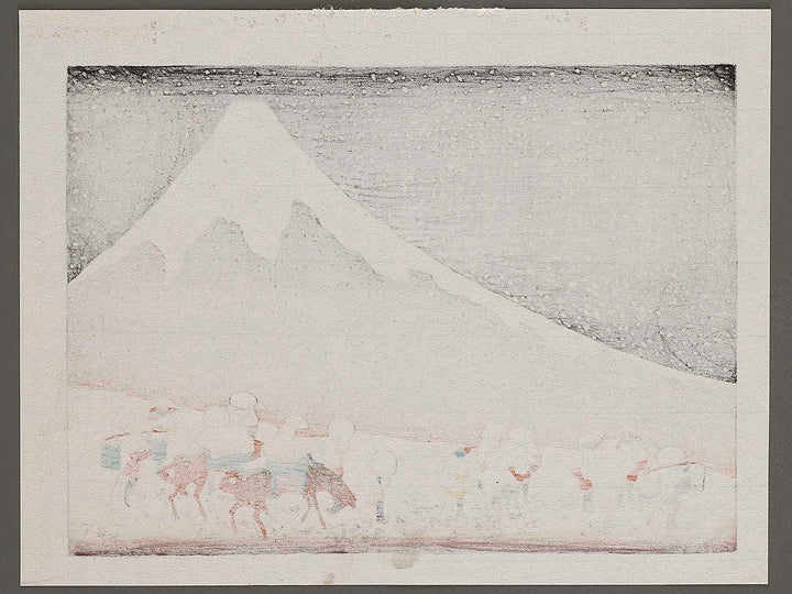 Shinsetsu no fuji from the series One Hundred Views of Mount Fuji by Katsushika Hokusai, (Medium print size) / BJ325-010