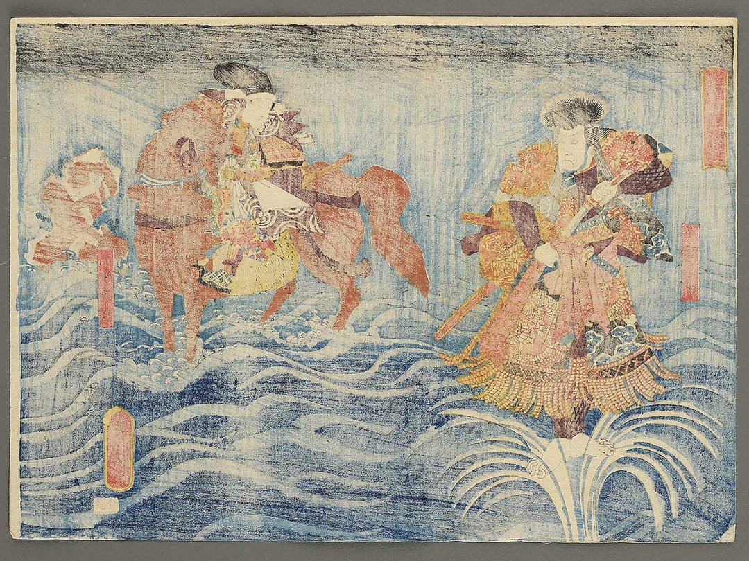 Kazama Hachiro and Oguri Kaneuji from the series Oguri Gaiden, No. 4 by Utagawa Kunisada(Toyokuni III) / BJ351-827