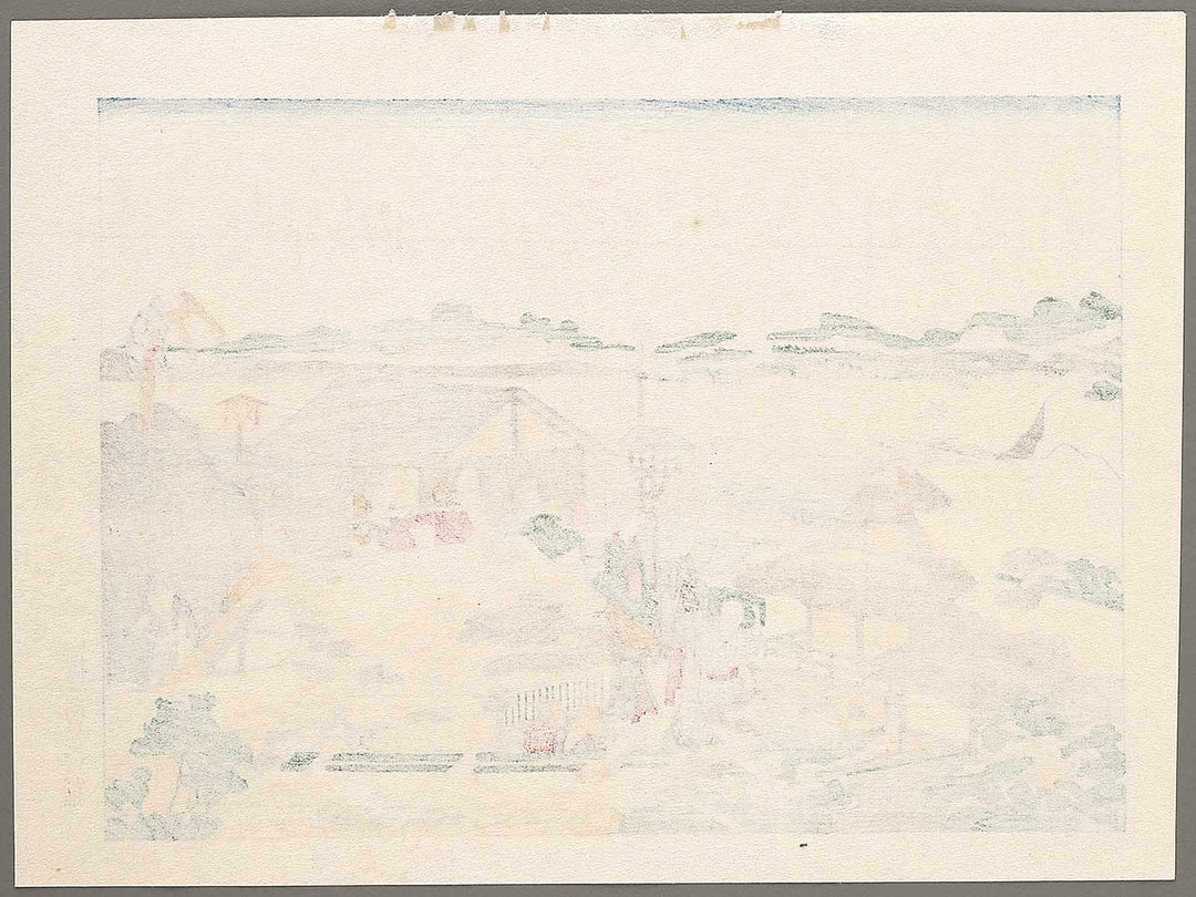 A picnic scenery in the Edo Surburbs from the series Ehon Sumidagawa ryogan ichiran by Katsushika Hokusai, (Medium print size) / BJ307-412