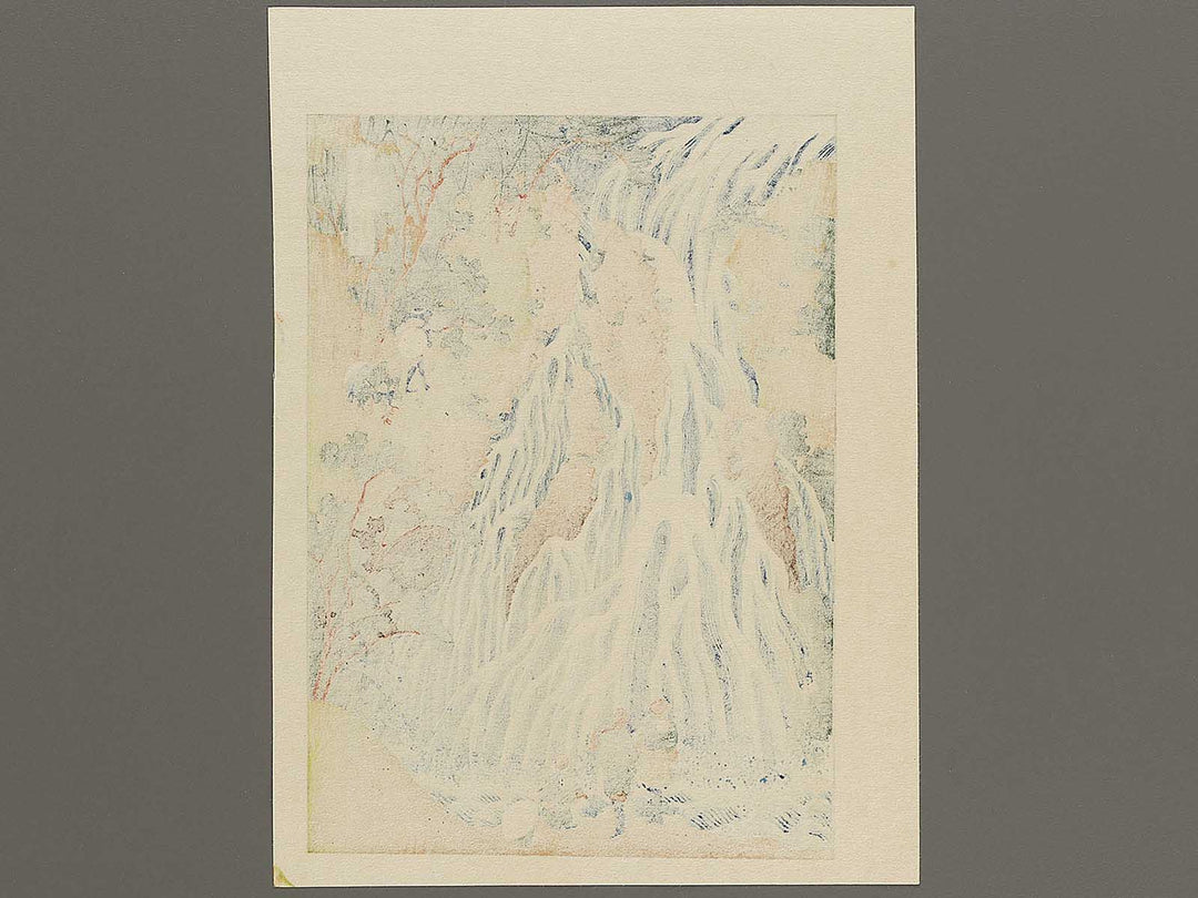 Kirifuri Waterfall on Mount Kurokami in Shimotsuke Province from the series Tour of Waterfalls in Various Provinces by Katsushika Hokusai, (Medium print size) / BJ319-522