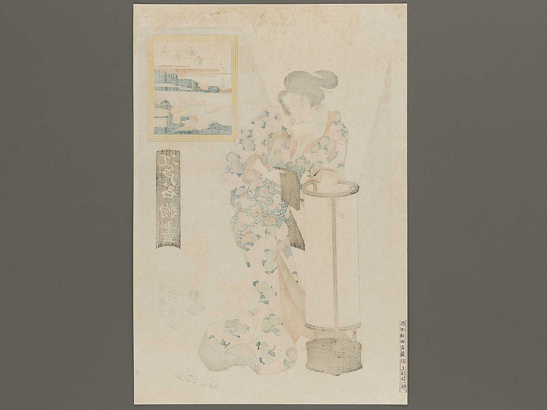 Asakusa nori from the series Edo meibutsu dukushi by Keisai Eisen, (Large print size) / BJ333-690