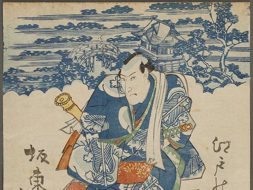 Bando Shucho from the series Edo no hana goninotoko by Utagawa Kuniyoshi / BJ322-294