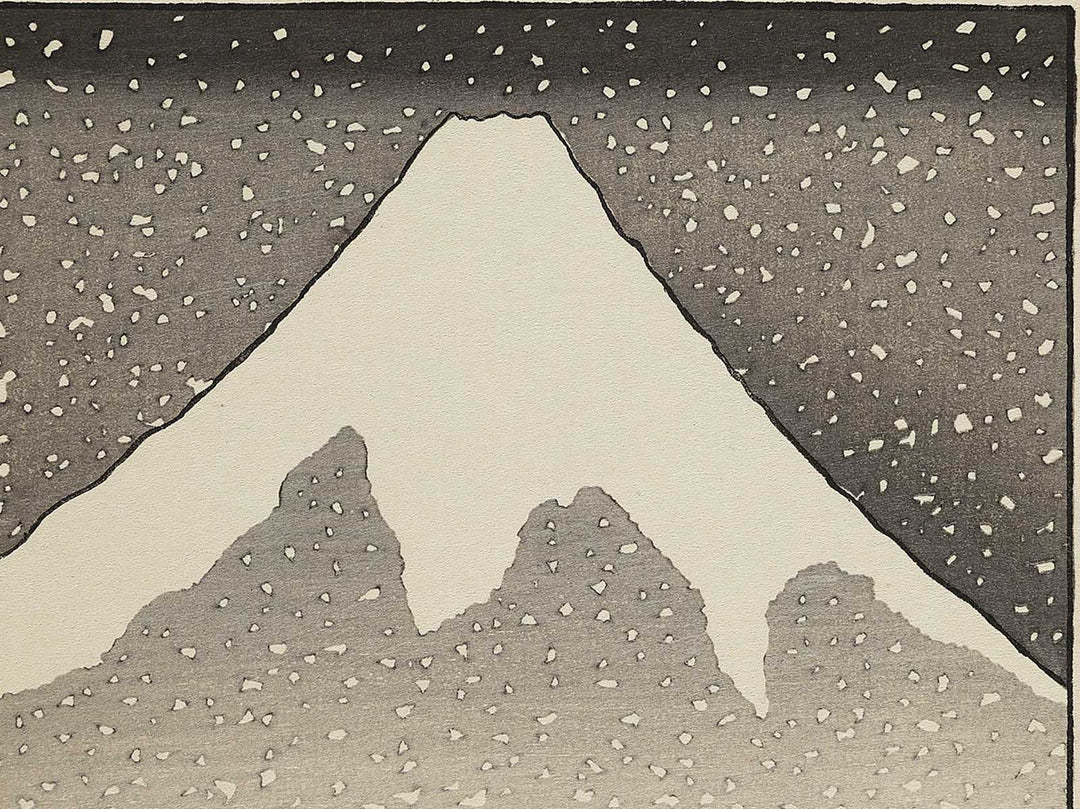 Shinsetsu no fuji from the series One Hundred Views of Mount Fuji by Katsushika Hokusai, (Medium print size) / BJ327-516