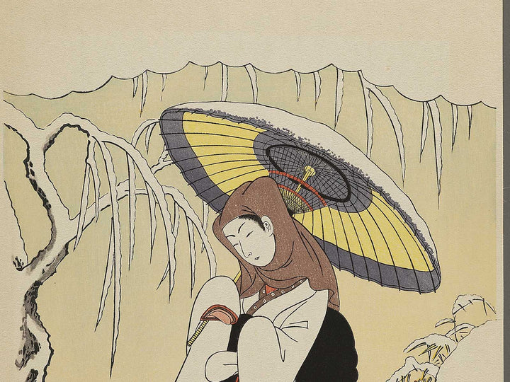 Heron Girl by Suzuki Harunobu, (Medium print size) / BJ325-521