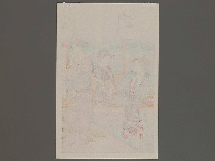 Shijo gawara yusuzumi no tei by Torii Kiyonaga, (Small print size) / BJ235-837