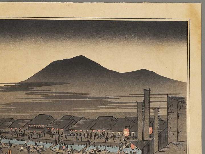 Shijo gawara yusuzumi from the series Kyoto meisho no uchi by Utagawa Hiroshige / BJ340-088
