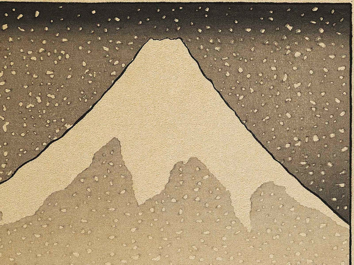 Shinsetsu no fuji from the series One Hundred Views of Mount Fuji by Katsushika Hokusai, (Medium print size) / BJ325-010