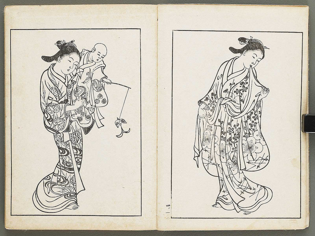 Nihon joso (Chu), Book 4 by Nishikawa Sukenobu / BJ325-633