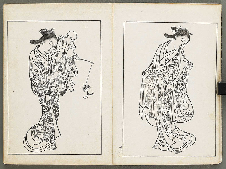 Nihon joso (Chu), Book 4 by Nishikawa Sukenobu / BJ325-633