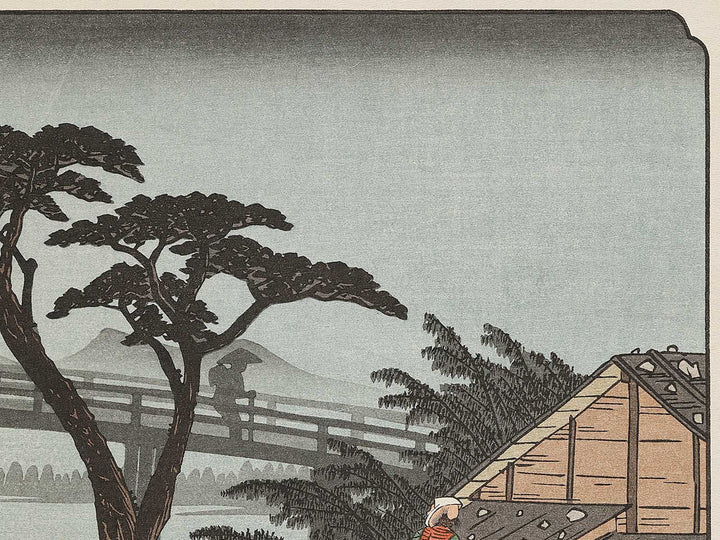Nagakubo from the series The Sixty-nine Stations of the Kiso Kaido by Utagawa Hiroshige, (Large print size) / BJ339-661