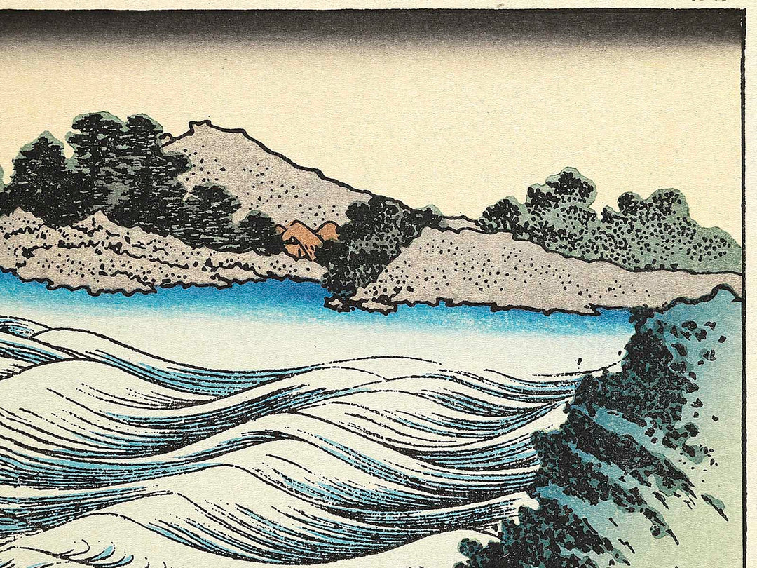 Mt.Fuji from the lake Suwa with Mt.Yatsugatake for a foreground from the series Fugaku hyakkei by Katsushika Hokusai, (Medium print size) / BJ319-662
