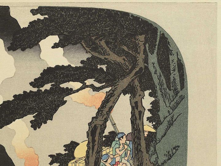 Zuso Hakoneyama yako no zu by Utagawa Hiroshige, (Medium print size) / BJ330-617