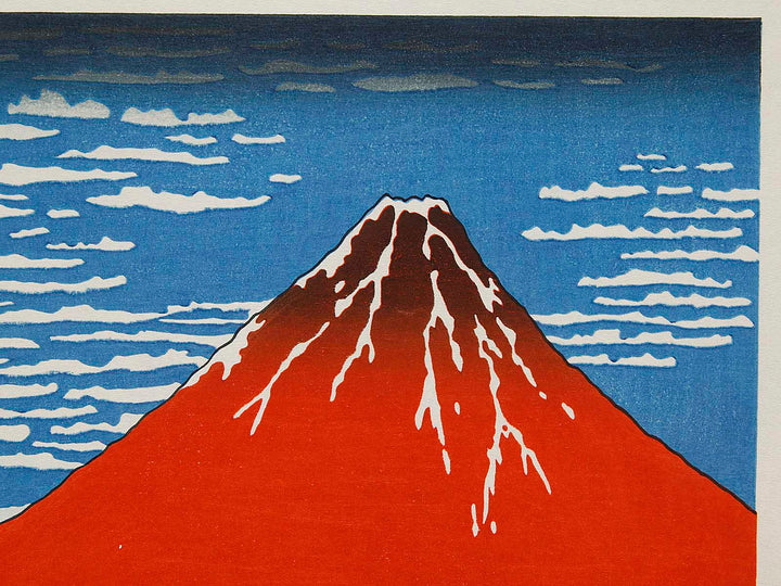 South Wind, Clear Sky from the series Thirty-six Views of Mount Fuji by Katsushika Hokusai, (Large print size) / BJ288-008