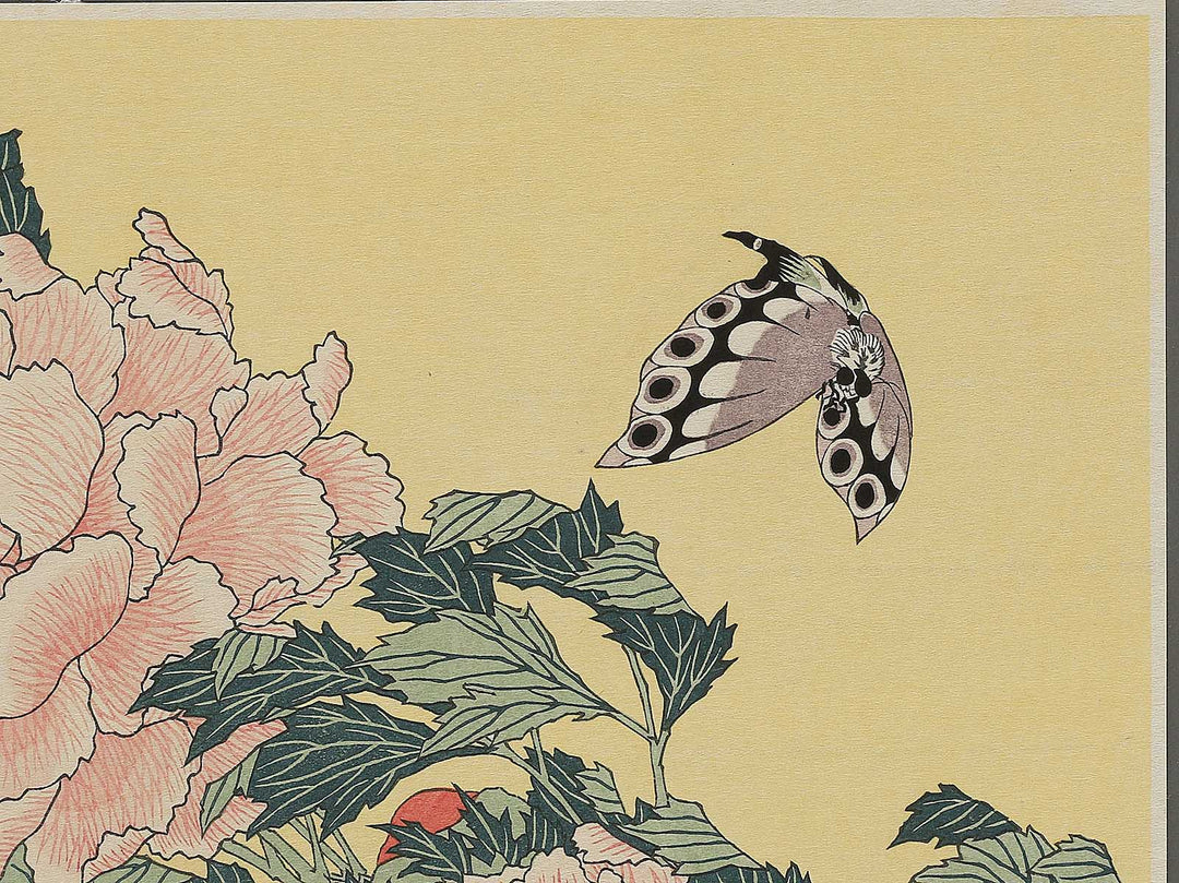 Botan ni cho by Katsushika Hokusai, (Large print size) / BJ343-777