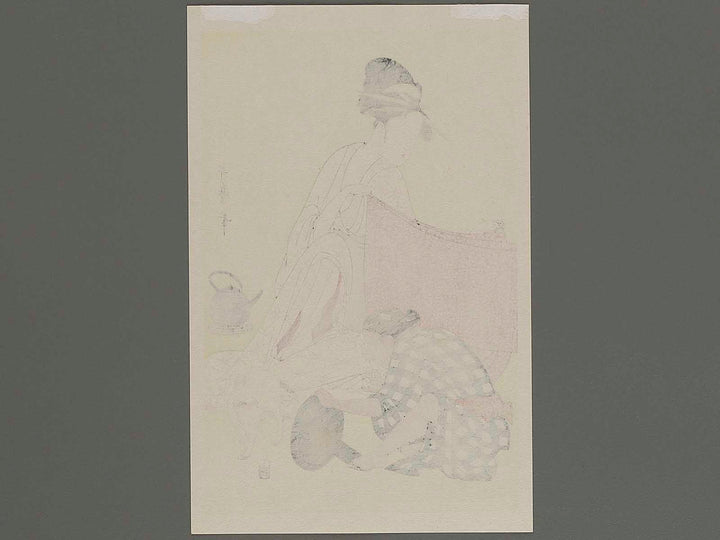 Harishigoto by Kitagawa Utamaro, (Medium print size) / BJ218-743