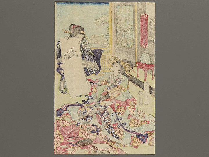 Yanagibashi Yokokawa from the series Genji mitate umegae by Utagawa Kunisada II / BJ333-354