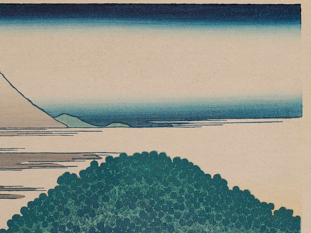 The Enza-no-natsu Pine Tree at Aoyama from the series Thirty-six Views of Mount Fuji by Katsushika Hokusai, (Medium print size) / BJ281-106