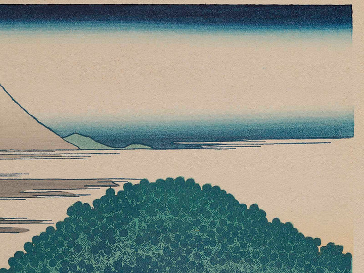 The Enza-no-natsu Pine Tree at Aoyama from the series Thirty-six Views of Mount Fuji by Katsushika Hokusai, (Medium print size) / BJ281-106