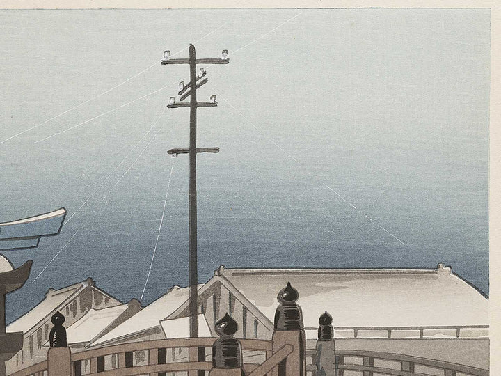 Kishu kameyama jinja by Tokuriki Tomikichiro, (Large print size) / BJ331-849