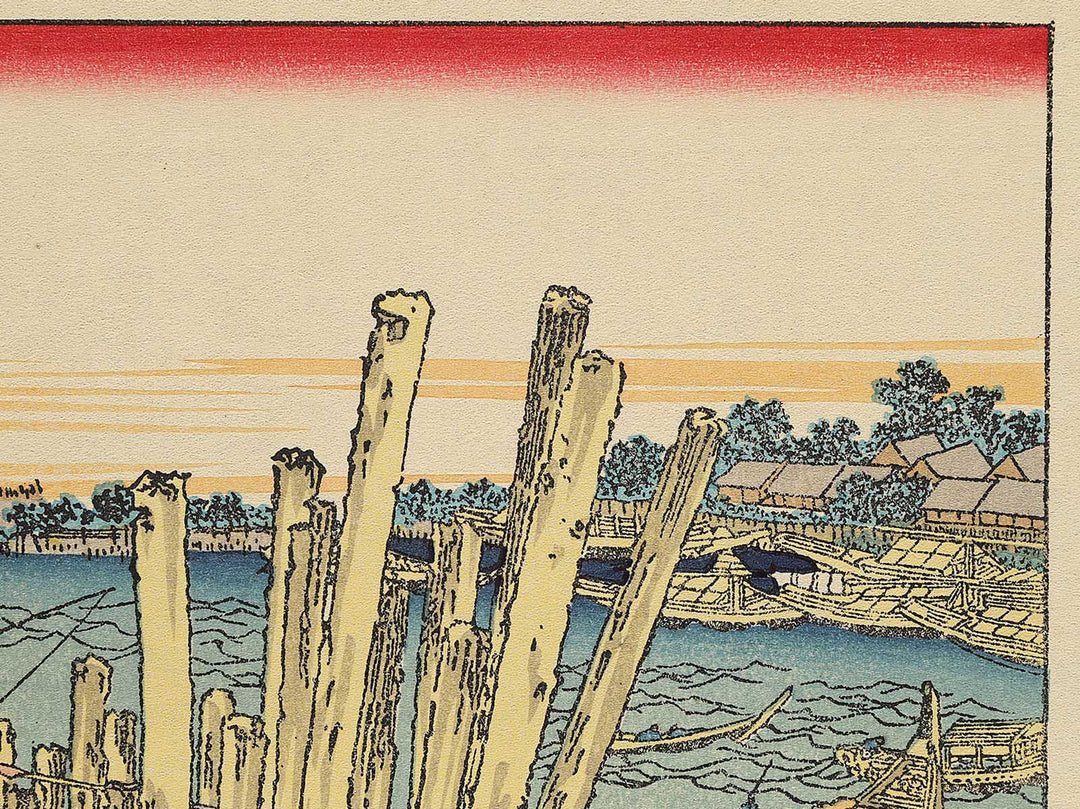 Shimada no hana yuhi from the series One Hundred Views of Mount Fuji by Katsushika Hokusai, (Medium print size) / BJ307-566