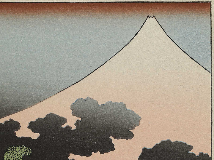 Fuji in a Thunderstorm from the series One Hundred Views of Mount Fuji by Katsushika Hokusai, (Medium print size) / BJ325-038