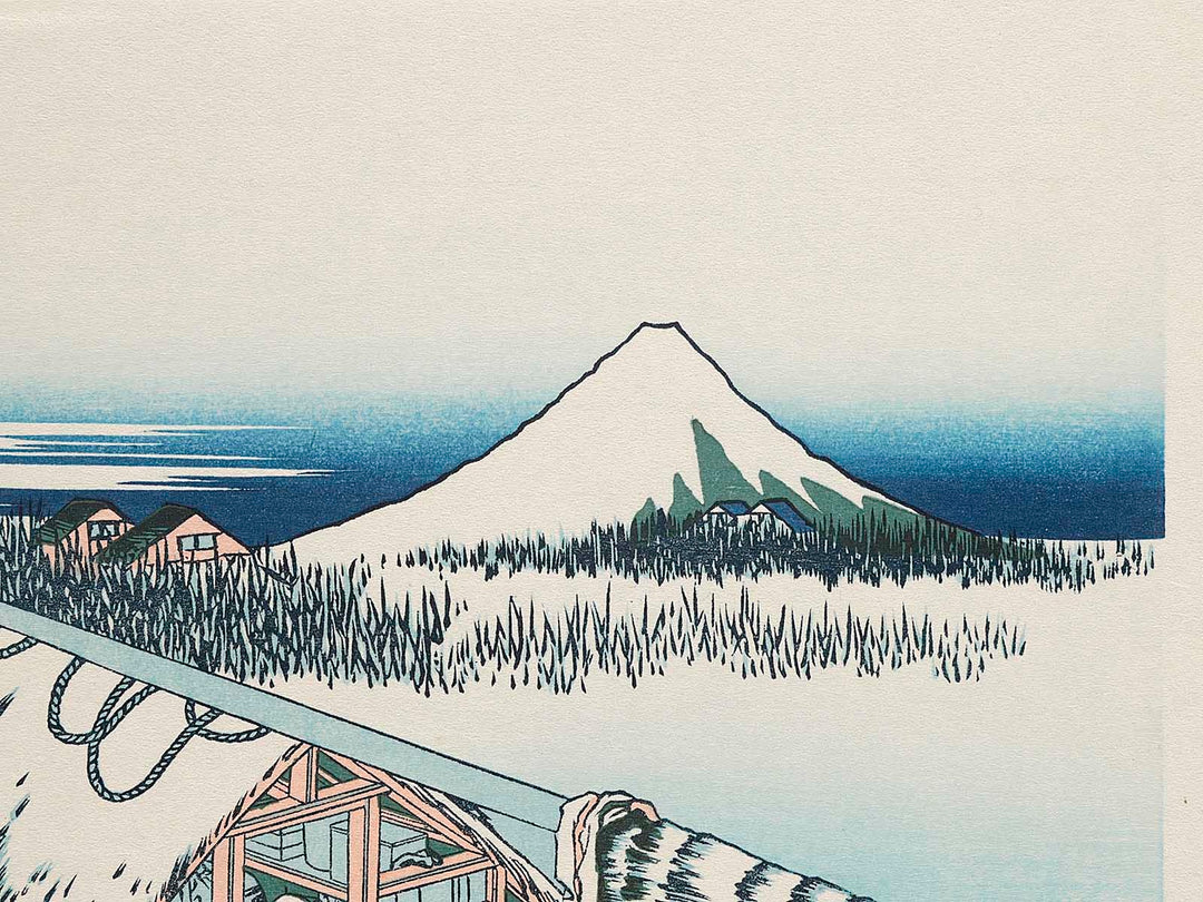 Ushibori in Hitachi Province from the series Thirty-six Views of Mount Fuji by Katsushika Hokusai, (Medium print size) / BJ283-794