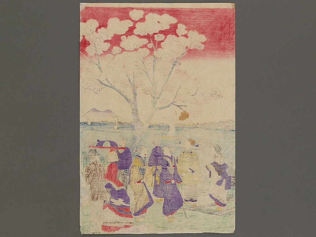 Tokyo meisho dai ichi no shokei bokusui tsutsunu hana zakari no zu by Utagawa HIroshige III / BJ336-686