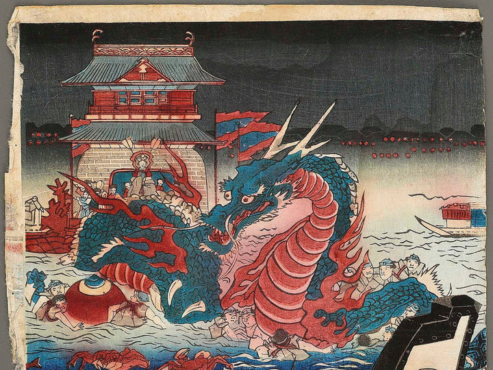 Ryogoku suijinsai yusuzumi no kei by Yoshu Chikanobu / BJ324-135