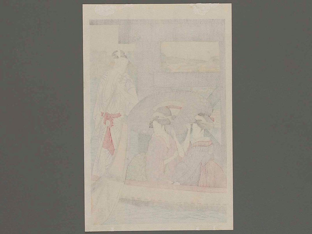 Hashi shita from the series Ryogoku bashi joge by Kitagawa Utamaro, (Small print size) / BJ235-949