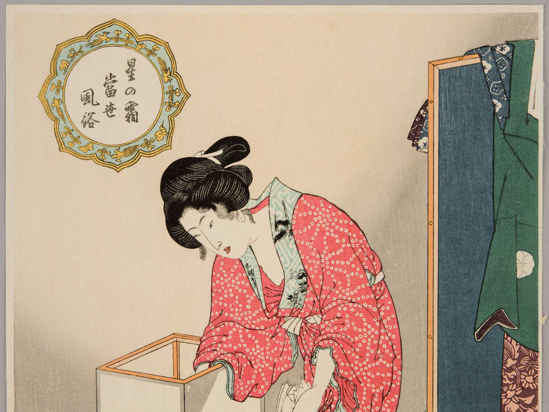 line light from the series Starfrost Contemporary Manners by Utagawa Kunisada, (Large print size) / BJ245-546