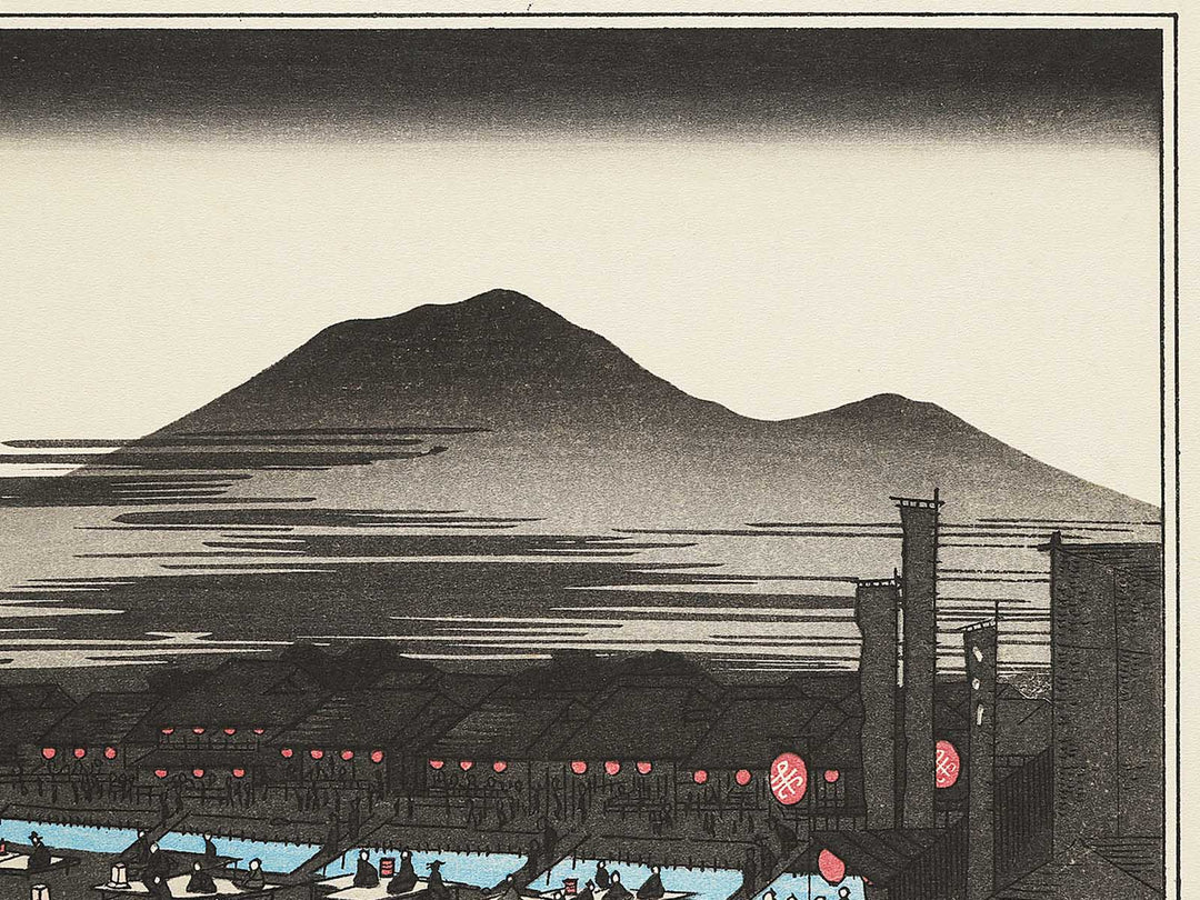 Shijo gawara yusuzumi from the series Kyoto meisho no uchi by Utagawa Hiroshige, (Medium print size) / BJ341-866