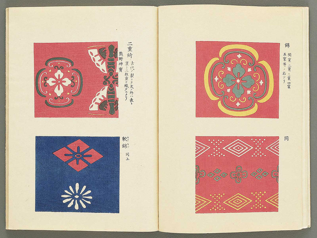 Kojitsu sosho shokumon zue (Nishiki orimono) by Honma Hyakuri / BJ350-448