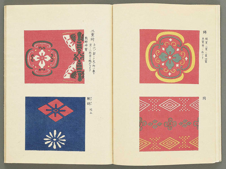 Kojitsu sosho shokumon zue (Nishiki orimono) by Honma Hyakuri / BJ350-448