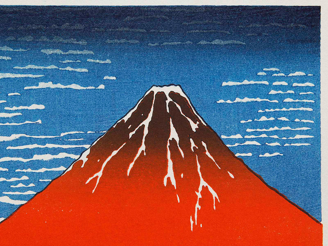 South Wind, Clear Sky from the series Thirty-six Views of Mount Fuji by Katsushika Hokusai, (Medium print size) / BJ288-456