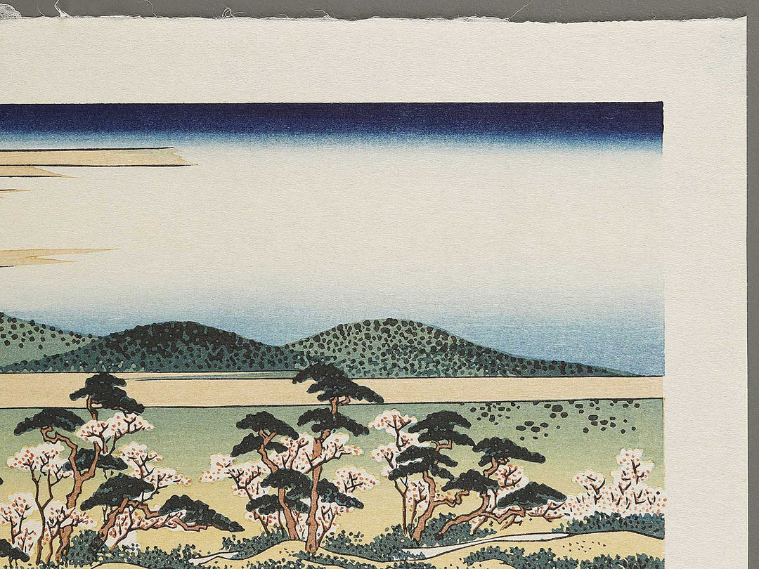 Yamashiro arashiyama togetsukyo from the series Shokoku meisho kiran by Katsushika Hokusai, (Large print size) / BJ320-614