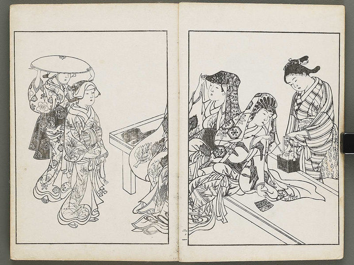 Nihon joso (Chu), Book 2 by Nishikawa Sukenobu / BJ325-332