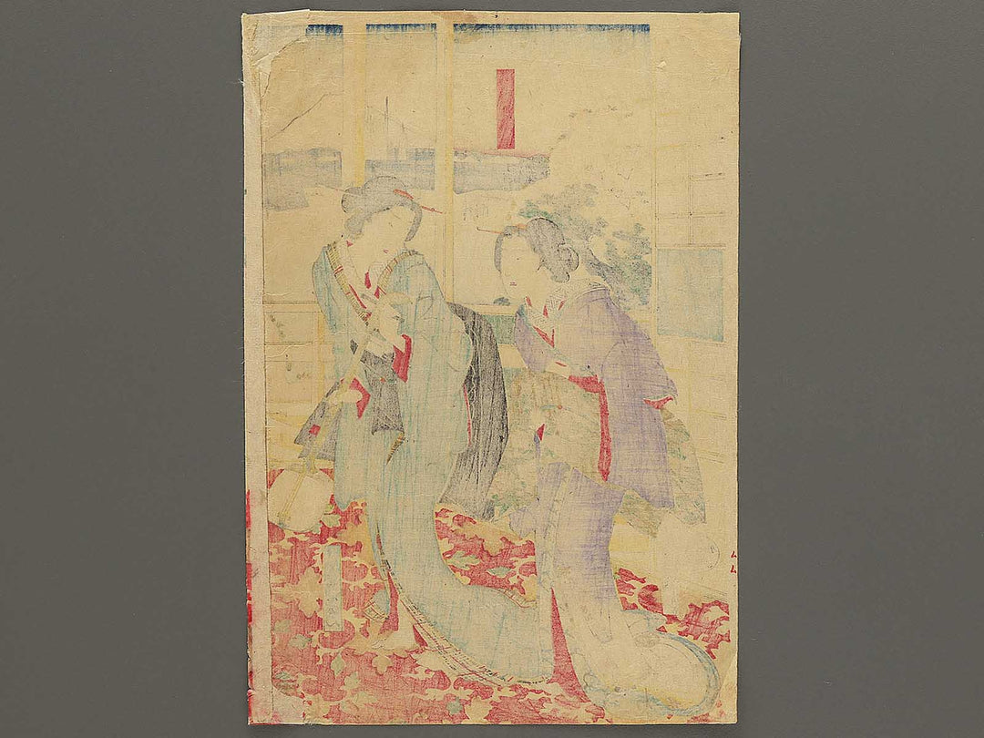 Makurahashi Yaomatsu rojo no zu by Toyohara Kunichika / BJ350-602